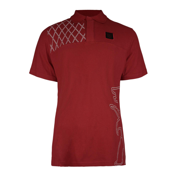 Damen Polo Raute rot